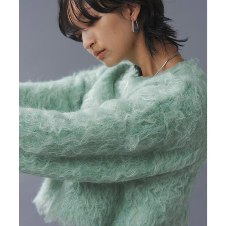 RASW]モヘアタッチシャギークロップドニット ニット モヘア [品番：PRTW0005147]｜Pierrot（ピエロ）のレディースファッション通販｜SHOPLIST（ショップリスト）
