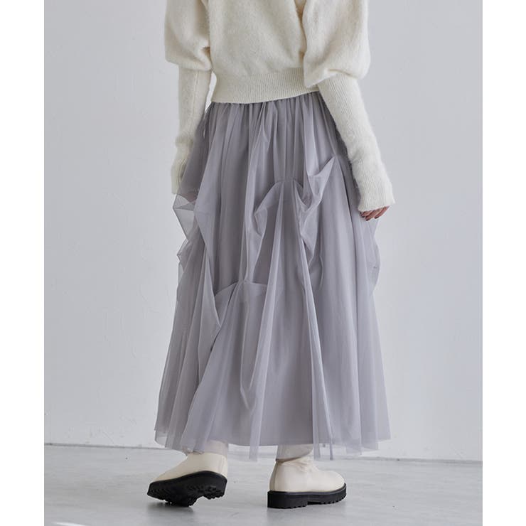 タックデザインチュールスカート スカート チュール | Pierrot | 詳細画像23 