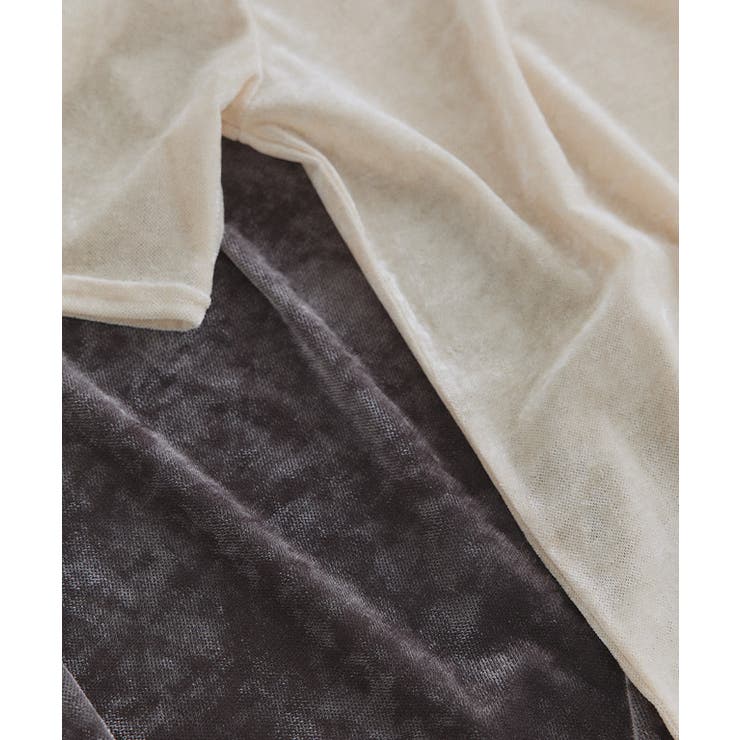 [ECLAM] シアーベロアカットソー カットソー | Pierrot | 詳細画像3 