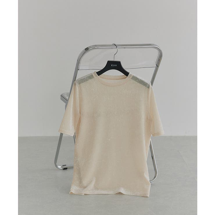 [ECLAM] シアーベロアカットソー カットソー | Pierrot | 詳細画像4 