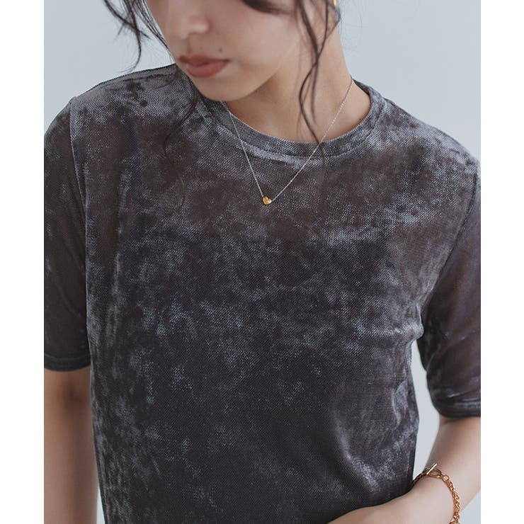 [ECLAM] シアーベロアカットソー カットソー | Pierrot | 詳細画像12 