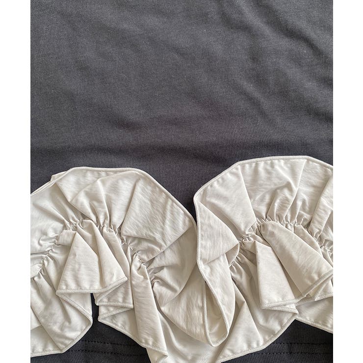 [ECLAM] フリルドッキングトップス カットソー | Pierrot | 詳細画像7 