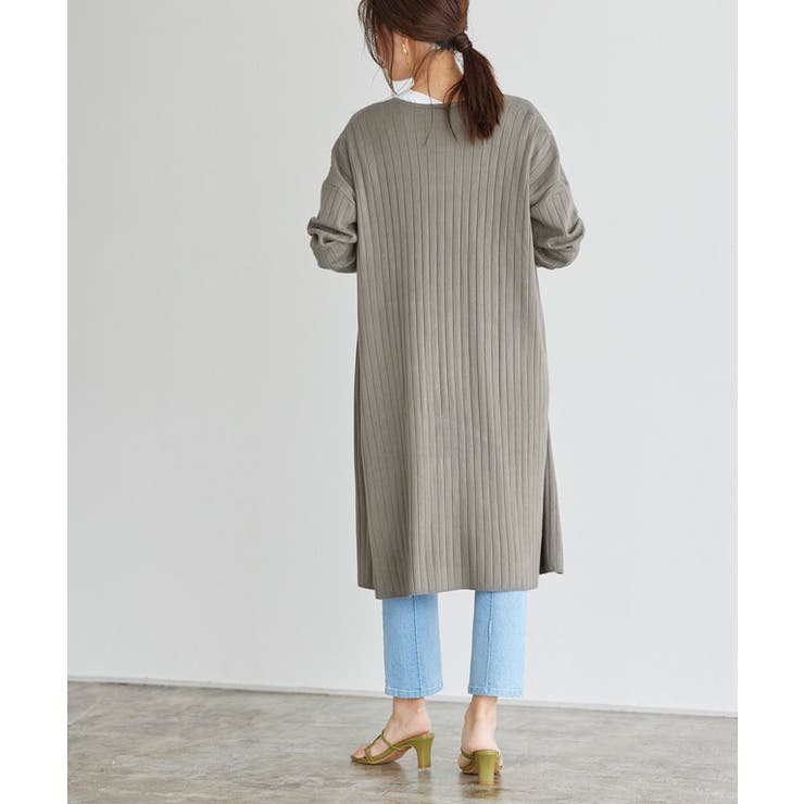 リブニットロングカーディガン apaap17548.jpg