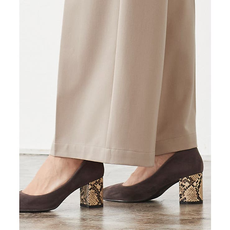 サイドベルトハイウエストパンツ ワイドパンツ ハイウエスト サイドベルト 無地 | Pierrot | 詳細画像5 