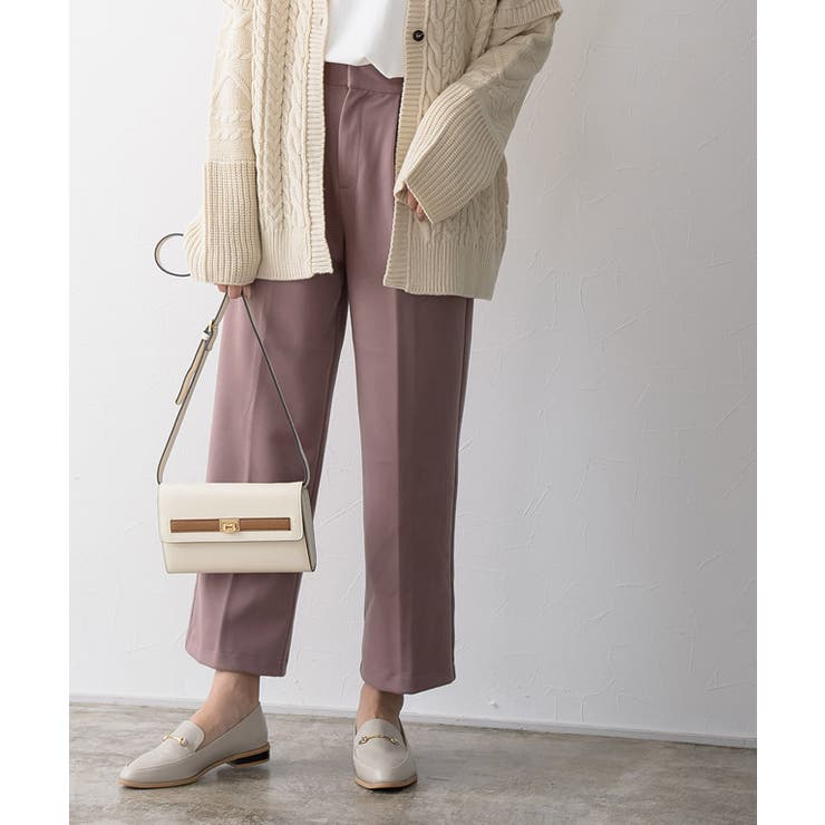 ウールタッチボックスパンツ パンツ ウエストパンツ タックパンツ ボックス | Pierrot | 詳細画像4 