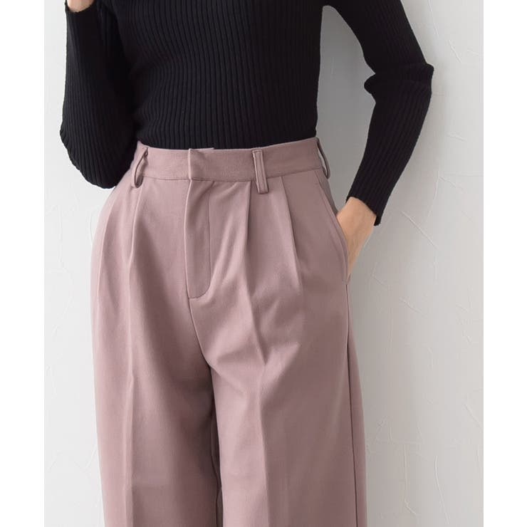 ウールタッチボックスパンツ パンツ ウエストパンツ タックパンツ ボックス | Pierrot | 詳細画像6 