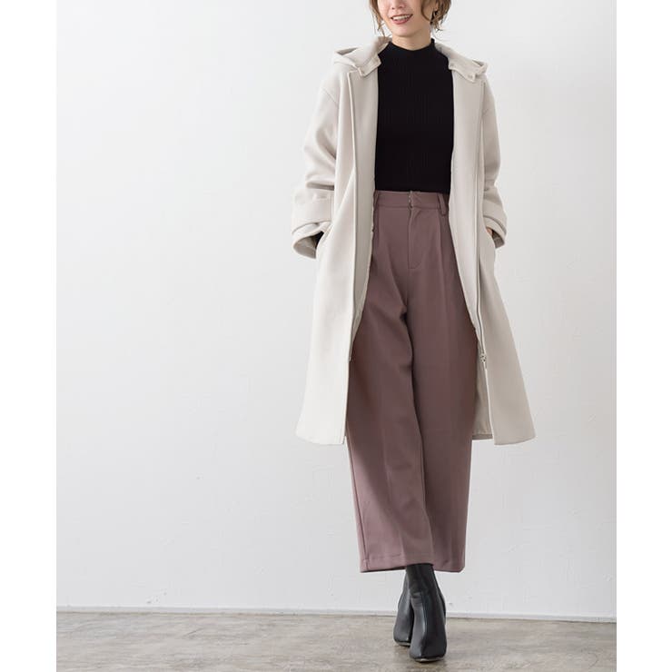 ウールタッチボックスパンツ パンツ ウエストパンツ タックパンツ ボックス | Pierrot | 詳細画像9 