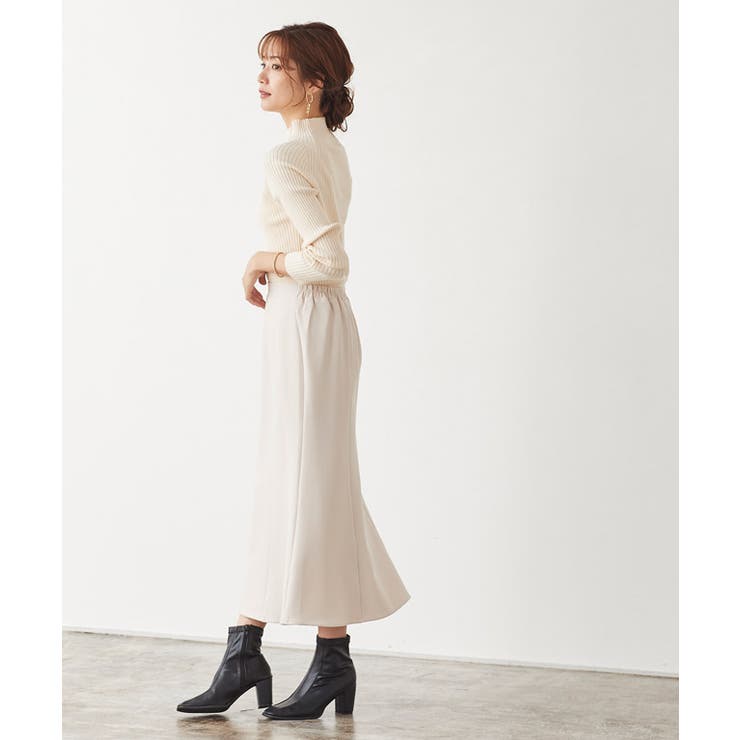 マーメイドスカート フレアスカート スカート ロング丈 無地 | Pierrot | 詳細画像4 