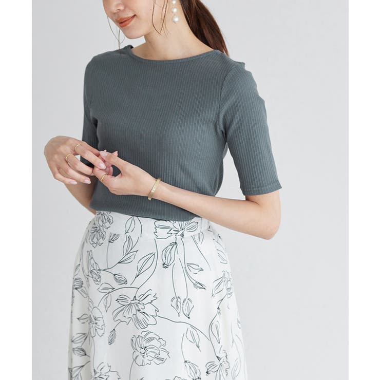 バックオープンリブカットソー カットソー リブカットソー バックオープン | Pierrot | 詳細画像3 