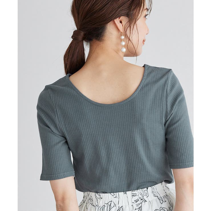 バックオープンリブカットソー カットソー リブカットソー バックオープン | Pierrot | 詳細画像5 