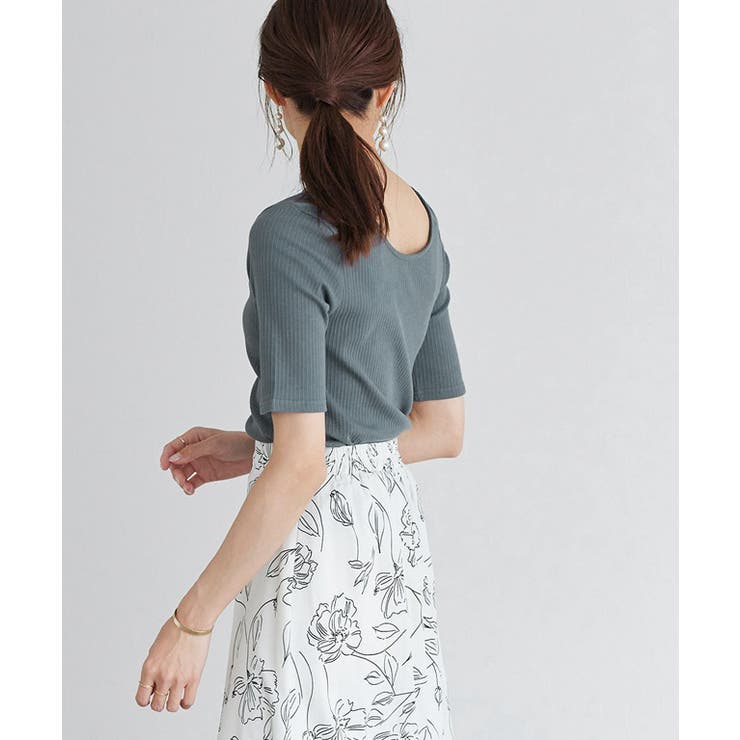 バックオープンリブカットソー カットソー リブカットソー バックオープン | Pierrot | 詳細画像6 