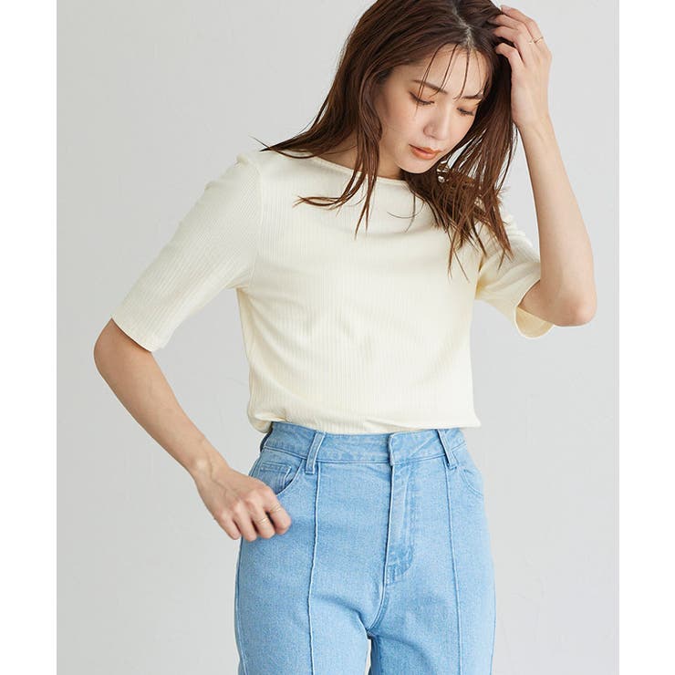 バックオープンリブカットソー カットソー リブカットソー バックオープン | Pierrot | 詳細画像10 