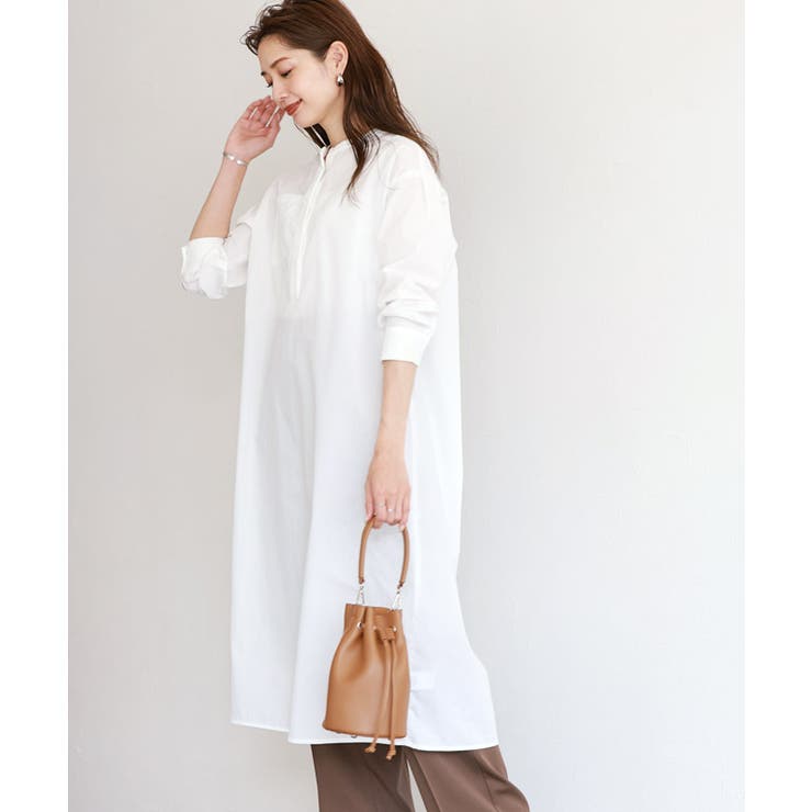 ロングシャツワンピース ワンピース シャツワンピース[品番
