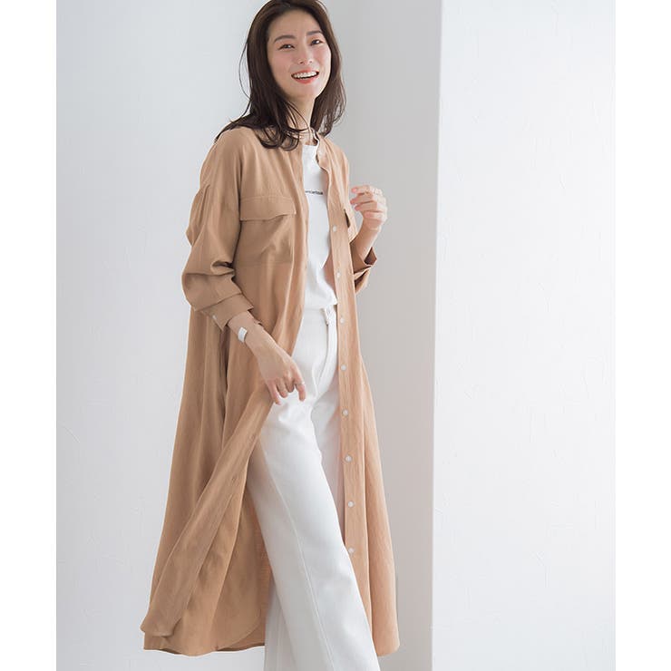 ARTS&SCIENCE - 定価6.5万 ARTS&SCIENCE ノーカラーロングシャツ