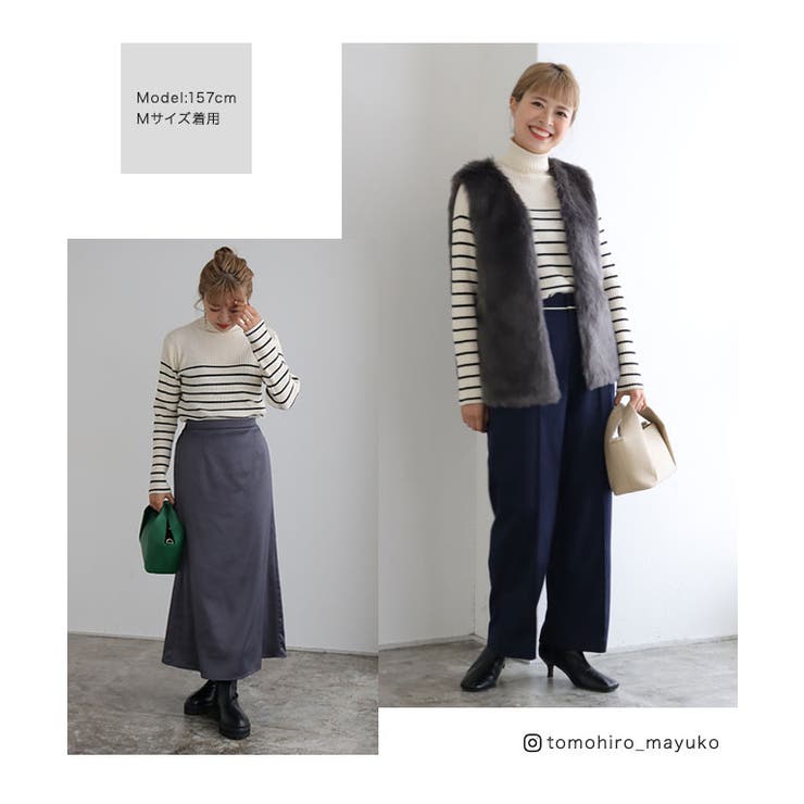 選べるタートルネックリブニット リブニット タートルネック | Pierrot | 詳細画像5 