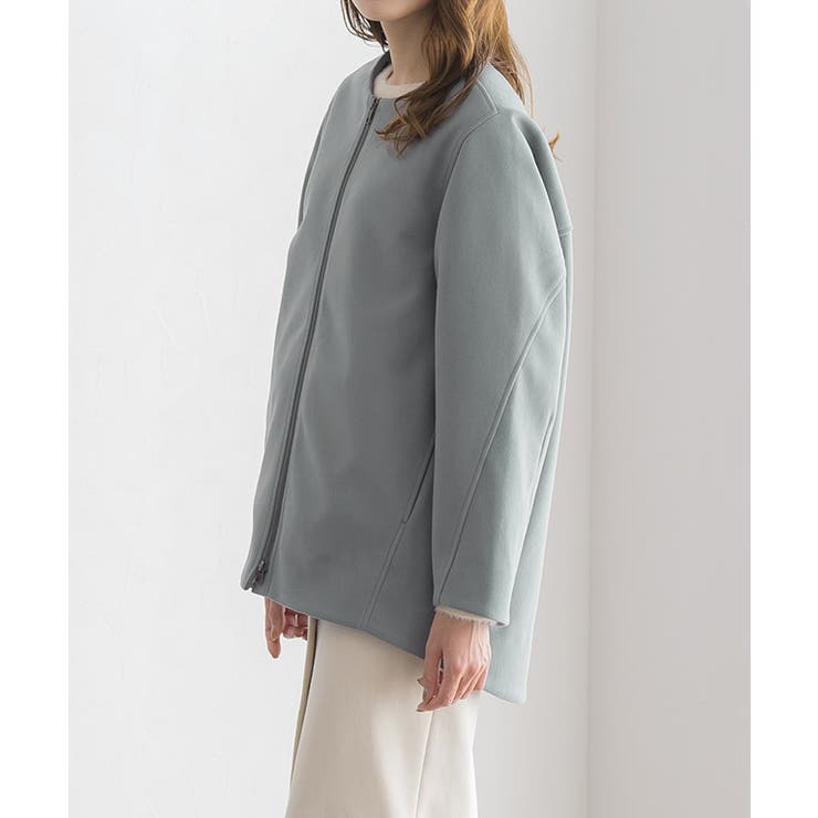 ノーカラーショートコート コート 秋 | Pierrot | 詳細画像8 