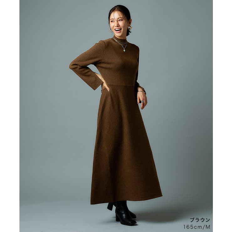 【RASW】総針ニットフレアワンピース ワンピース ワンピ 総針編み ニット | Pierrot | 詳細画像34 