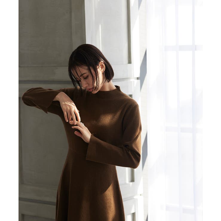 【RASW】総針ニットフレアワンピース ワンピース ワンピ 総針編み ニット | Pierrot | 詳細画像12 