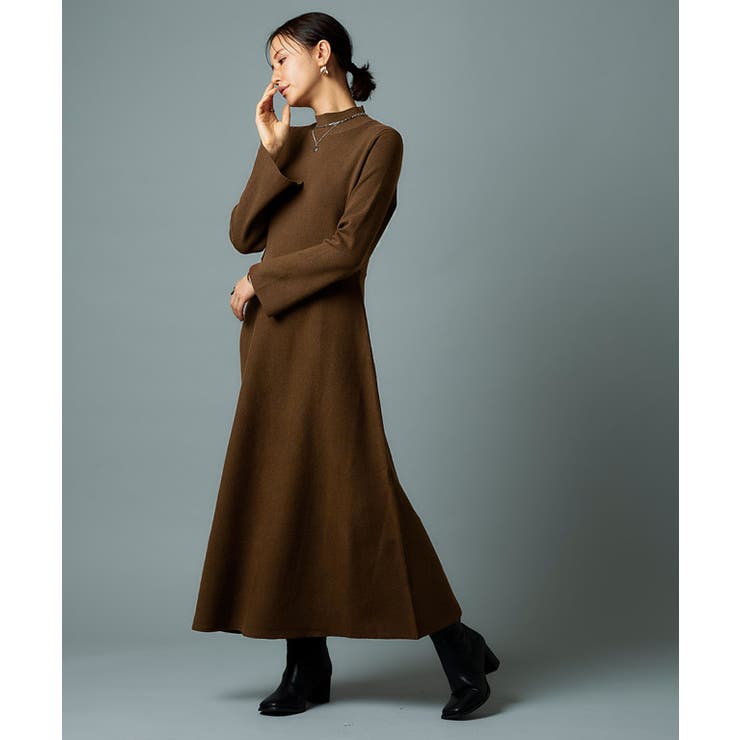 【RASW】総針ニットフレアワンピース ワンピース ワンピ 総針編み ニット | Pierrot | 詳細画像18 