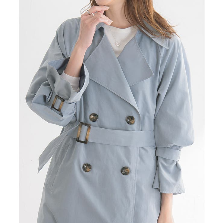 PASSIONE パーショーネ トレンチコート ナイロン ロング オーバー  