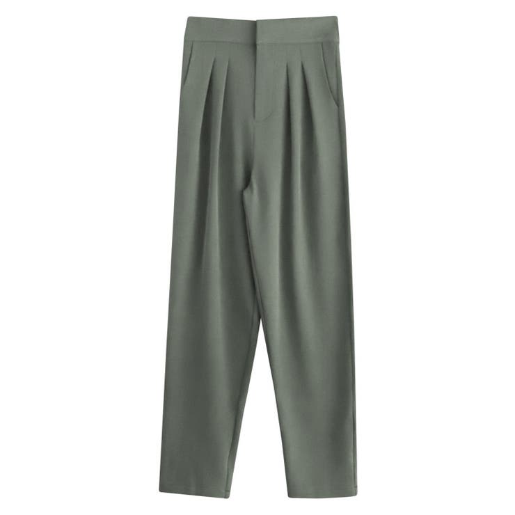 チャコールカーキ | タックテーパードパンツ パンツ タック テーパード テーパードパンツ | Pierrot