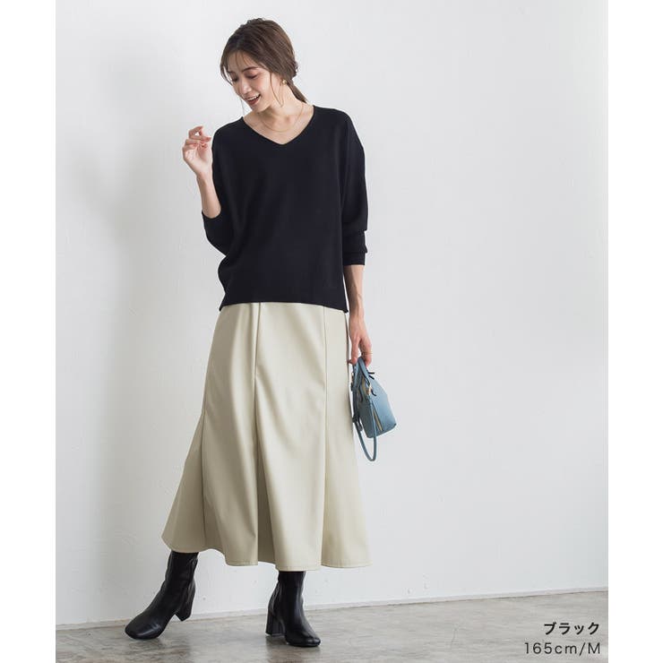 (未使用･未開封品)　PIERROT qdkdu57 Vネックオーバーサイズニット ニット セーター Vネック オーバー