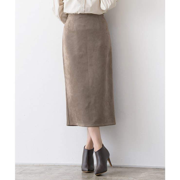 カットスエードタイトスカート タイトスカート ミモレスカート タック ミモレ丈 品番 Prtw Pierrot ピエロ のレディースファッション通販 Shoplist ショップリスト