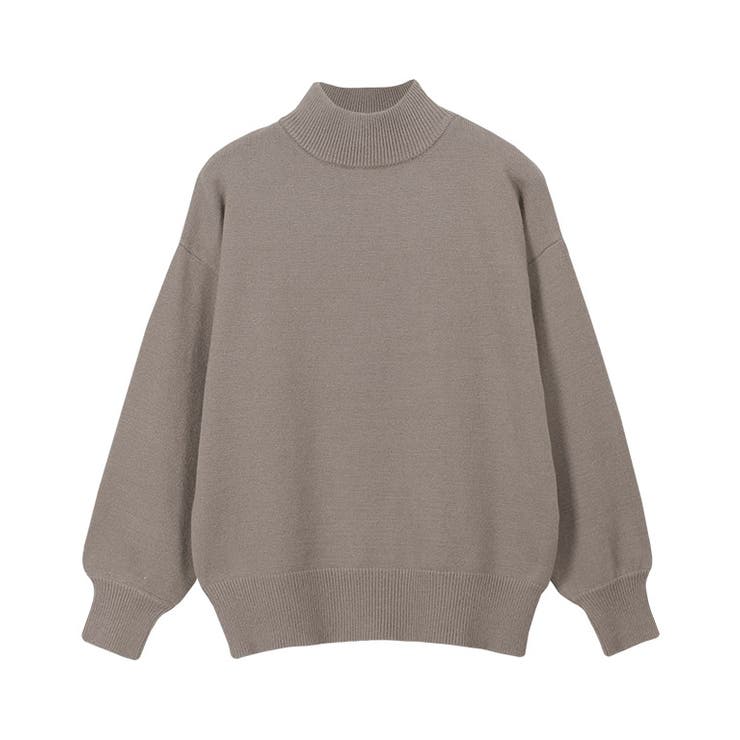 グレージュ | もっちりカシミヤタッチ ボリュームスリーブニット カシミア | Pierrot