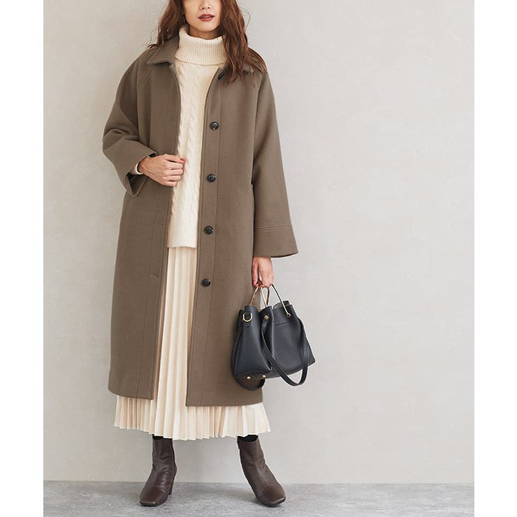 YAECA ヤエカ Aラインアトリエコート YAECA(ヤエカ) Aラインアトリエコート(NAVY)／acoustics Lady's