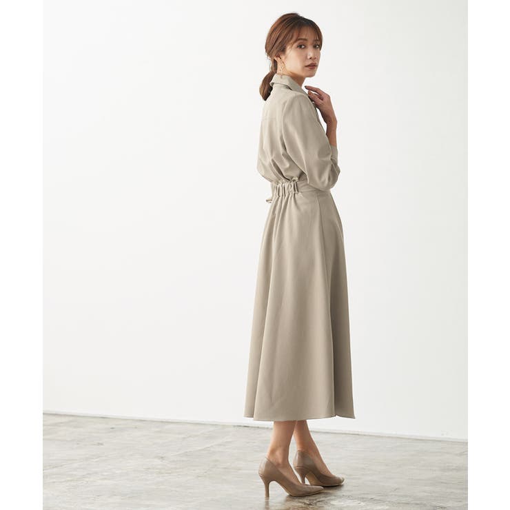 セットアップ風シャツワンピース ワンピース ロング ラップデザイン シャツ 品番 Prtw Pierrot ピエロ のレディースファッション通販 Shoplist ショップリスト