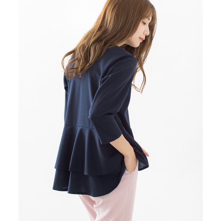 バックフレアデザインTブラウス ブラウス シャツ[品番