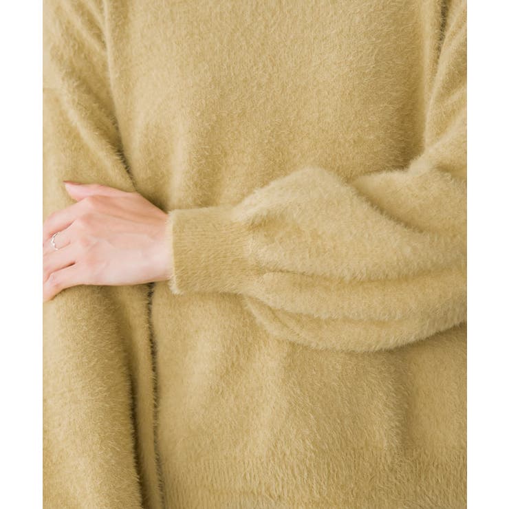 シャギーハイネックバルーン袖ニット ニット シャギー ハイネック バルーン袖 | Pierrot | 詳細画像5 