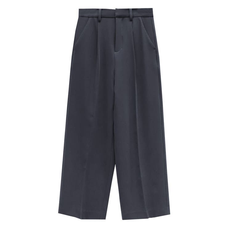 チャコール(9/上) | 【RASW】ウエストタックボックスパンツ パンツ ストレート ボックス | Pierrot