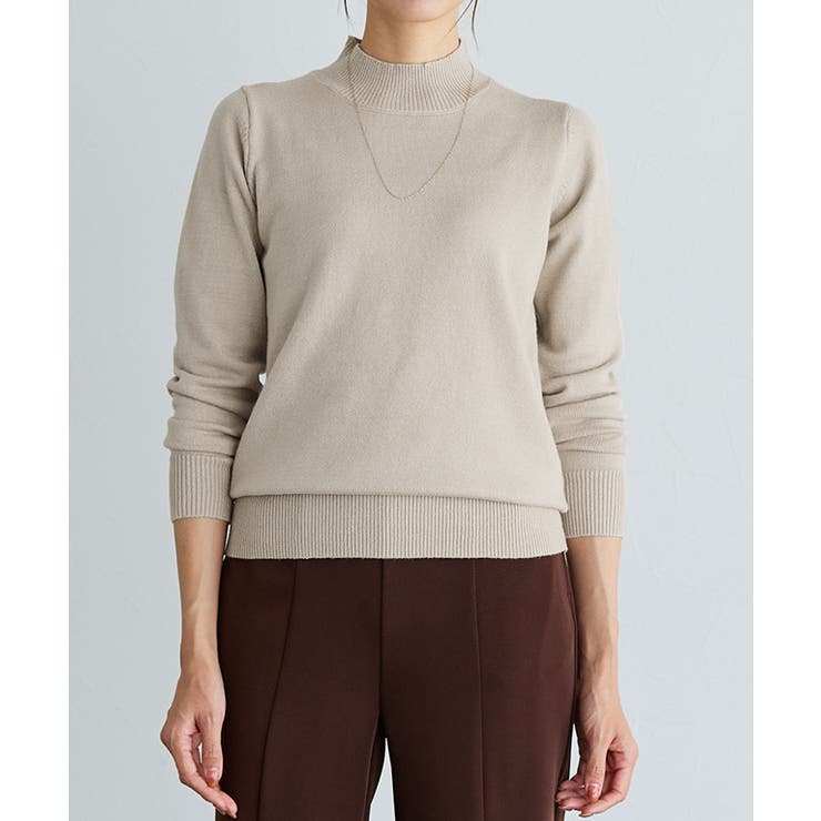 プレミアムカシミヤタッチハイネックニット ニット セーター | Pierrot | 詳細画像10 