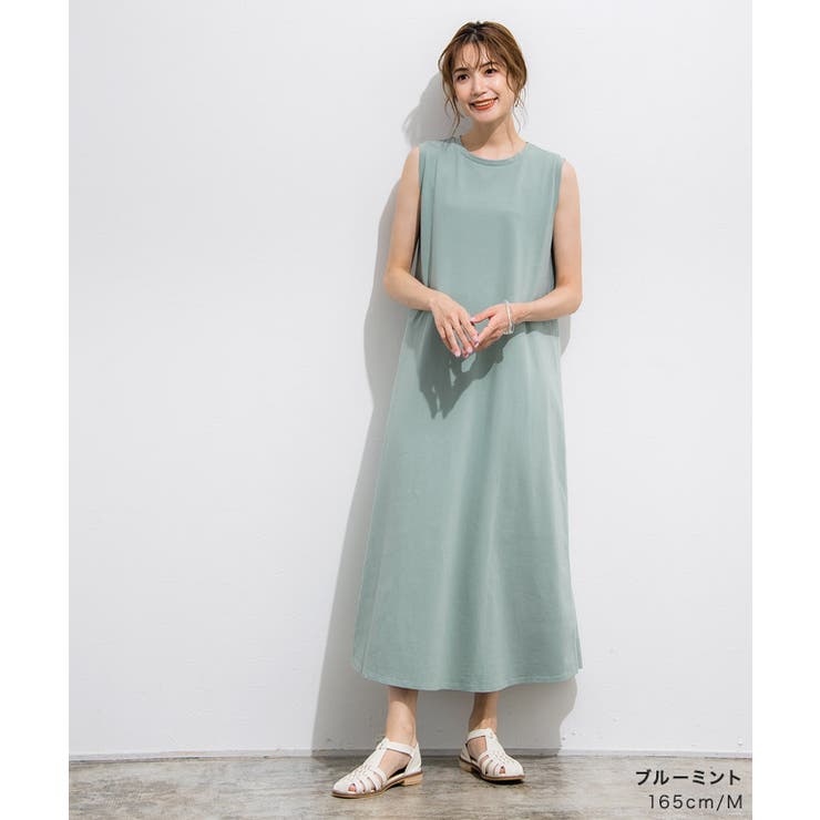 美品　クレストブリッジ　夏色ワンピース　ミモレ丈　コットン混　38 美人百花コラボ】クレストブリッジチェックチュールニット