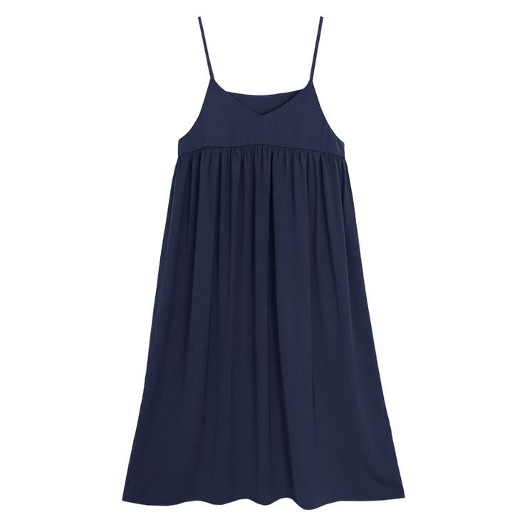 ネイビー | 2wayギャザー切り替えキャミワンピース キャミワンピ キャミワンピース | Pierrot