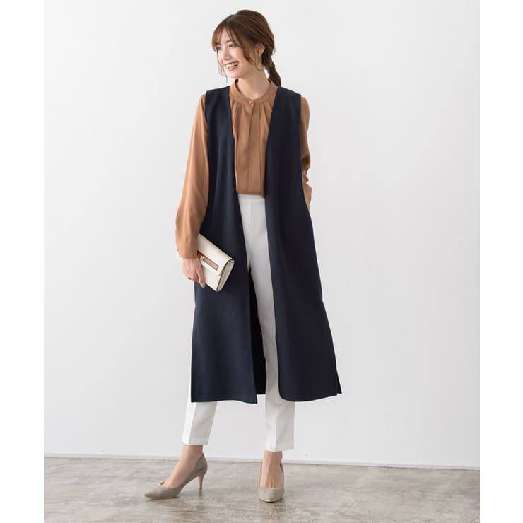 ボンディングバックフレアジレ ジレ バッグフリル[品番：PRTW0002238