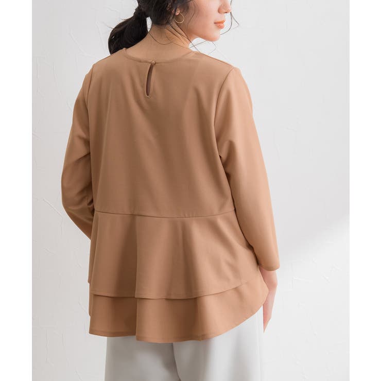 オレンジ | バックフレアデザインTブラウス ブラウス シャツ | Pierrot