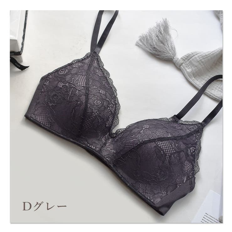 自然に美胸 脇高レースノンワイヤーブラジャー レディース | PINK PINK PINK | 詳細画像10 