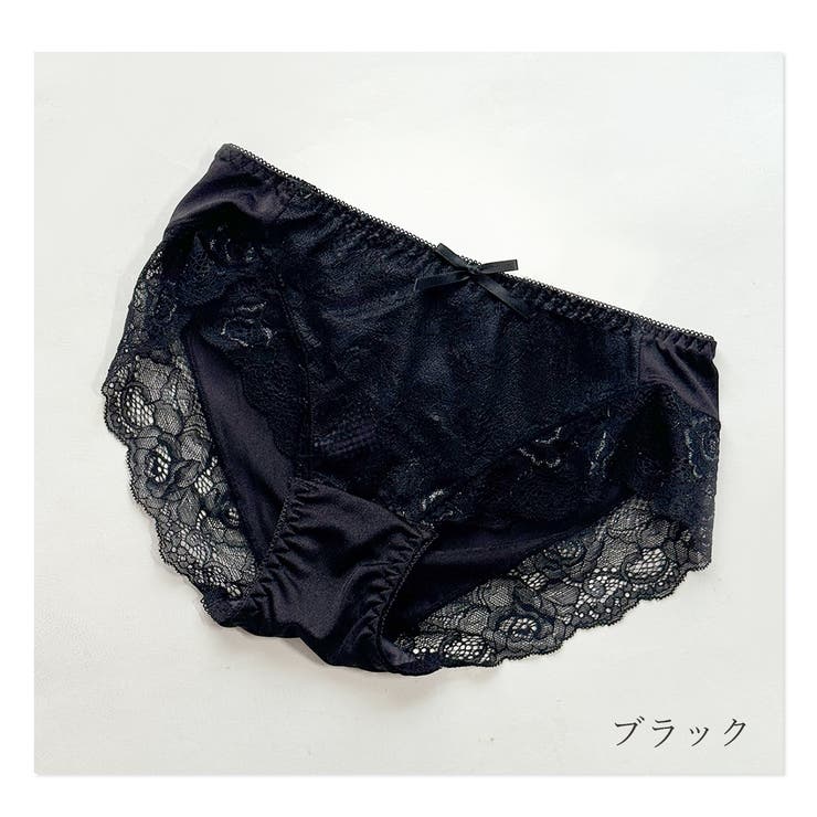 ブラック | 自然に美尻 ストレッチレース ショーツ | PINK PINK PINK
