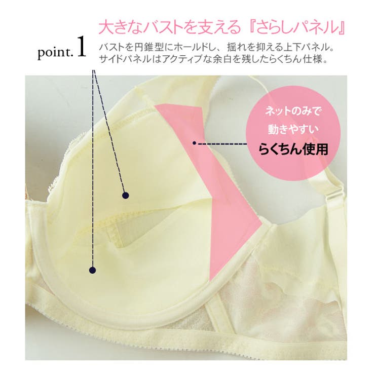 大きい胸をすっきり見せる脇高ブラジャー ムレない締め付けない楽ブラ 品番 Pppu Pink Pink Pink ピンクピンクピンク のレディースファッション通販 Shoplist ショップリスト
