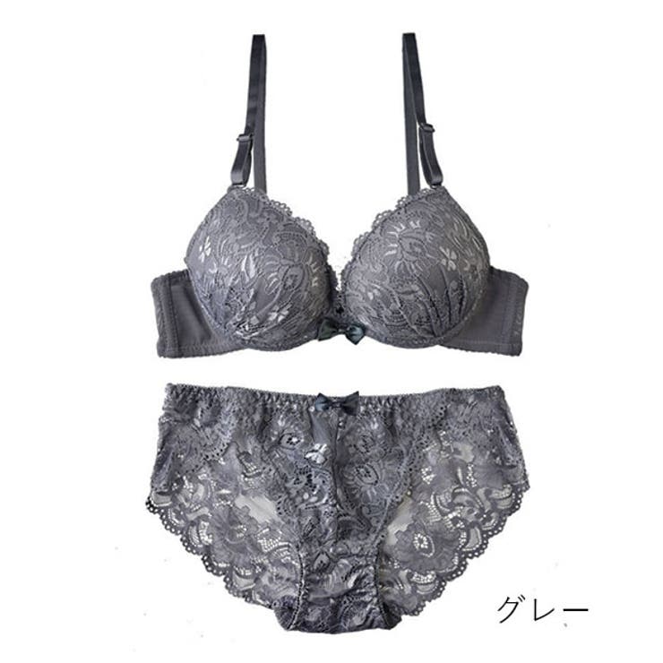 グレー | ブラジャー ショーツ セット | PINK PINK PINK