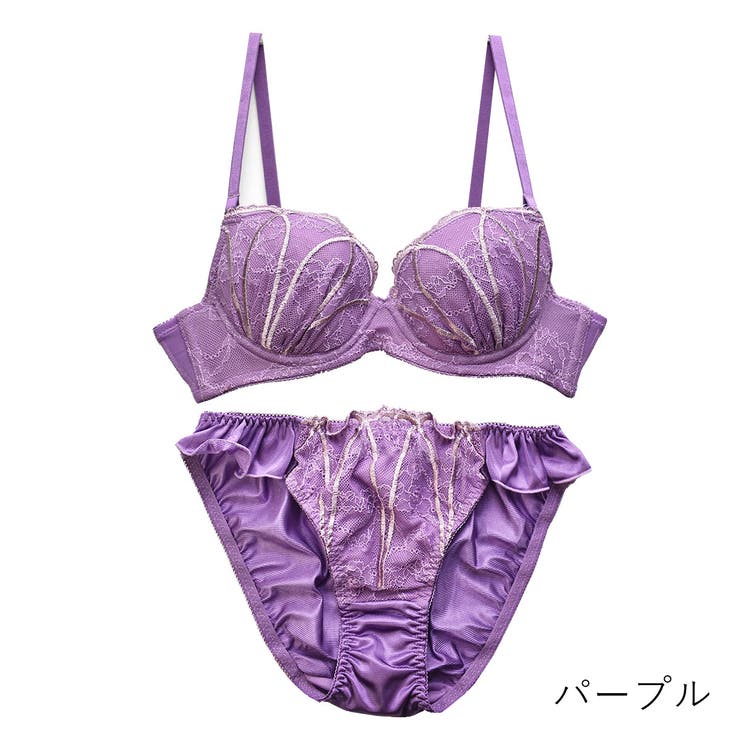パープル | グラナティス/ クラシカルブラ＆ショーツセット  ep-mark 2022 | PINK PINK PINK