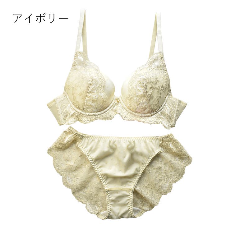 アイボリー | グラナティス granatus コフレアビジューブラ＆ショーツセット | PINK PINK PINK