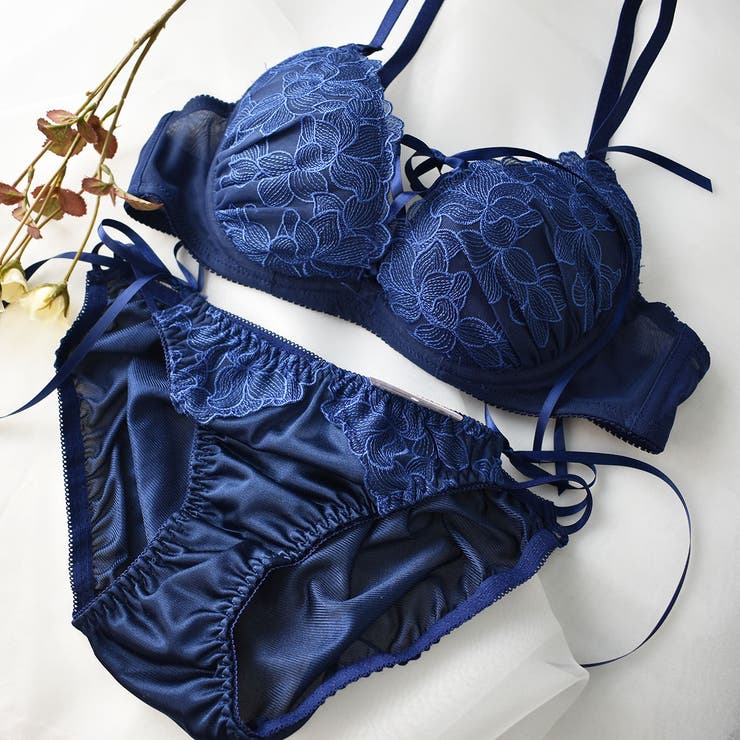 ネイビー | Granatus グラナティス リンドールブラ＆ショーツセット | PINK PINK PINK