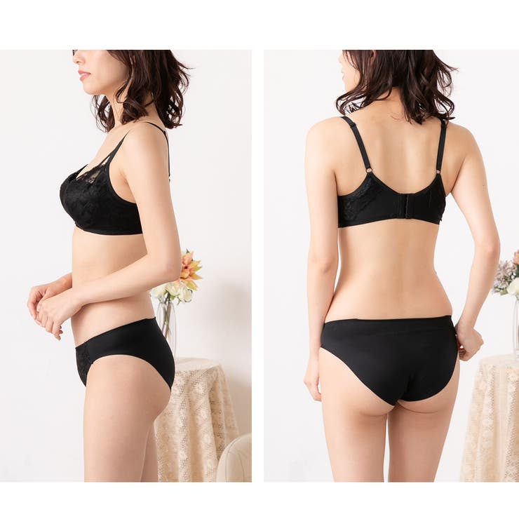 【上下セット】秒盛り ふわっとノンワイヤーブラ＆シームレスショーツ M | PINK PINK PINK | 詳細画像12 