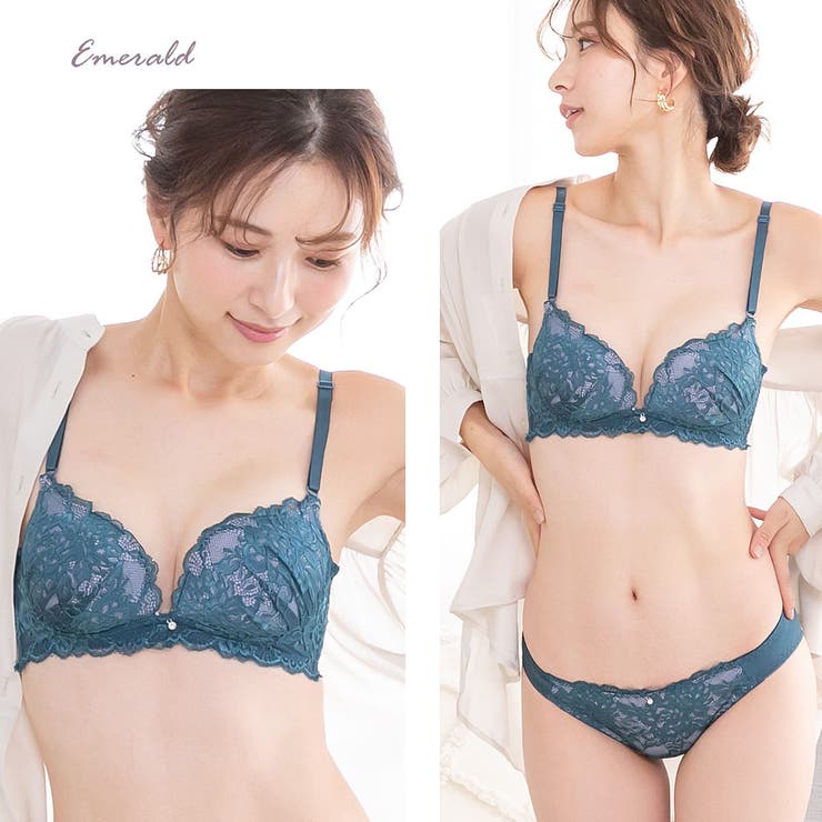 新品未使用　ブルーグレー　ノンワイヤー　下着セット　セクシー　ノンワイヤー 新品未使用ブルーグレーノンワイヤー下着セットセクシーノンワイヤー