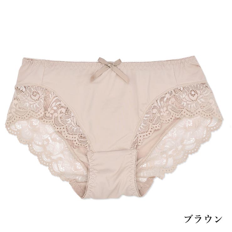 ブラウン | ストレッチ抜群 楽×美尻ショーツ 下着 インナーレディース レース rz | PINK PINK PINK
