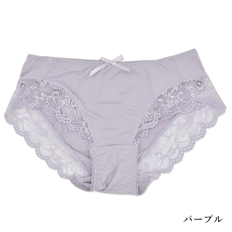 パープル | ストレッチ抜群 楽×美尻ショーツ 下着 インナーレディース レース rz | PINK PINK PINK