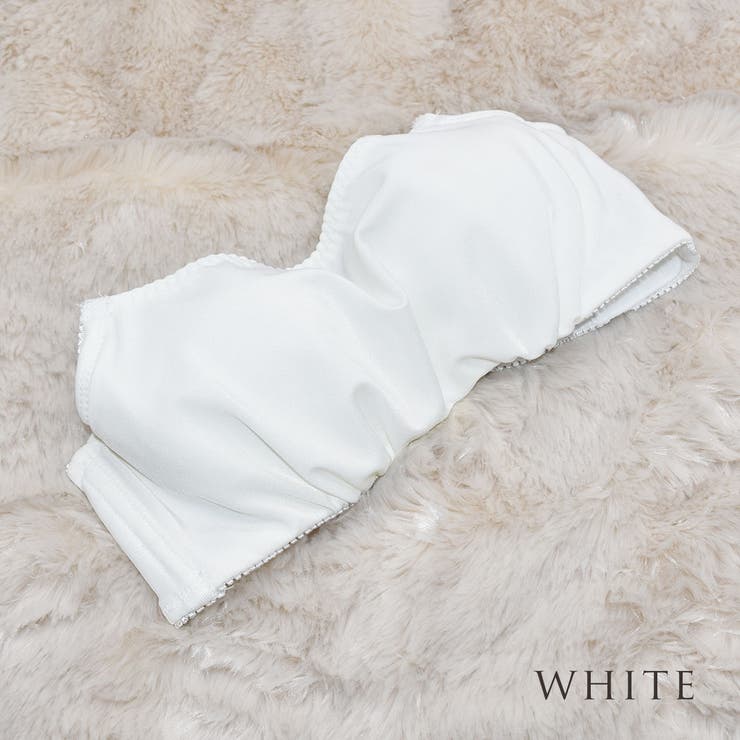 ホワイト | ソフトワイヤー入り チューブブラ チューブトップブラ | PINK PINK PINK